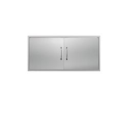 New in the box Outdoor Kitchen Doors 42W x 21H Inch Stainless Steel Doors for Outdoor Kitchens, Double Access Cabinet Door with Handles, Flush Mount f