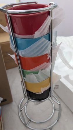 Stacking Espresso Cups And Sauces Sets of 6