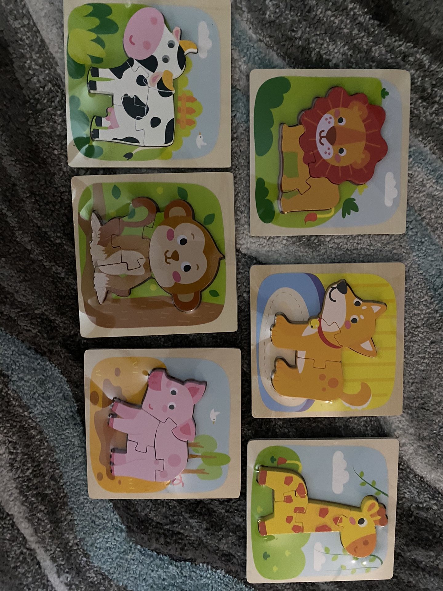 6 small children’s puzzles new