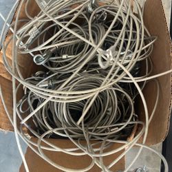 Steel Cable Pieces. Most 20ft Long