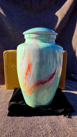 Green Marble Finish Cremation Urn