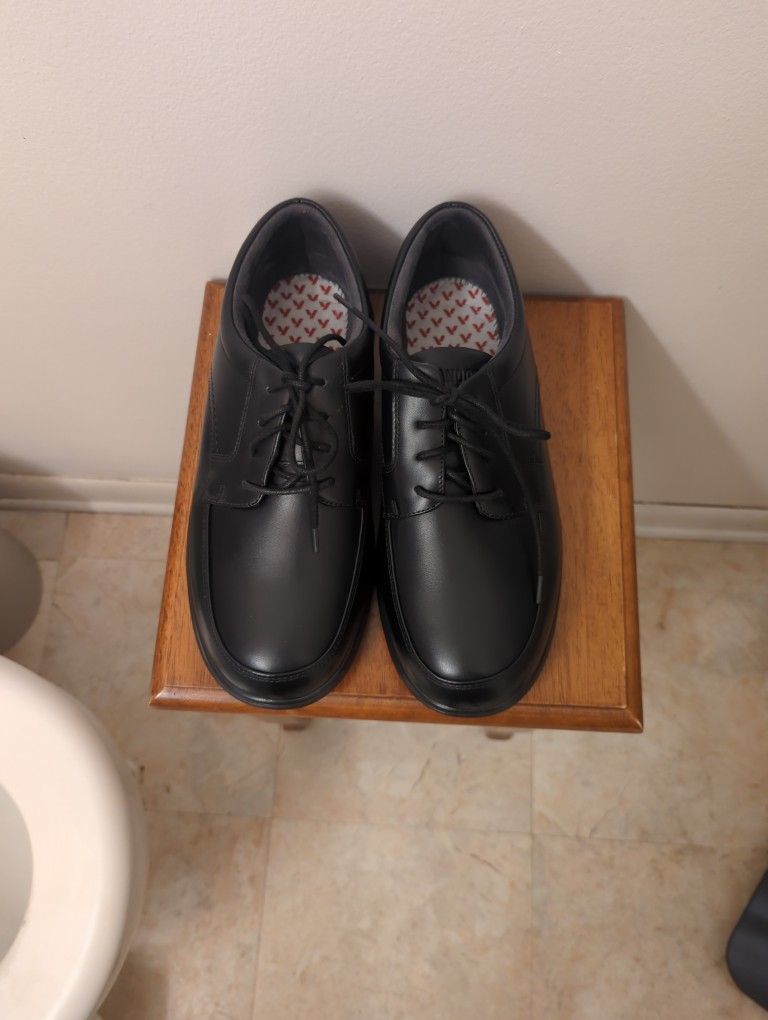 Men's Leather Lace Diabetic Shoes