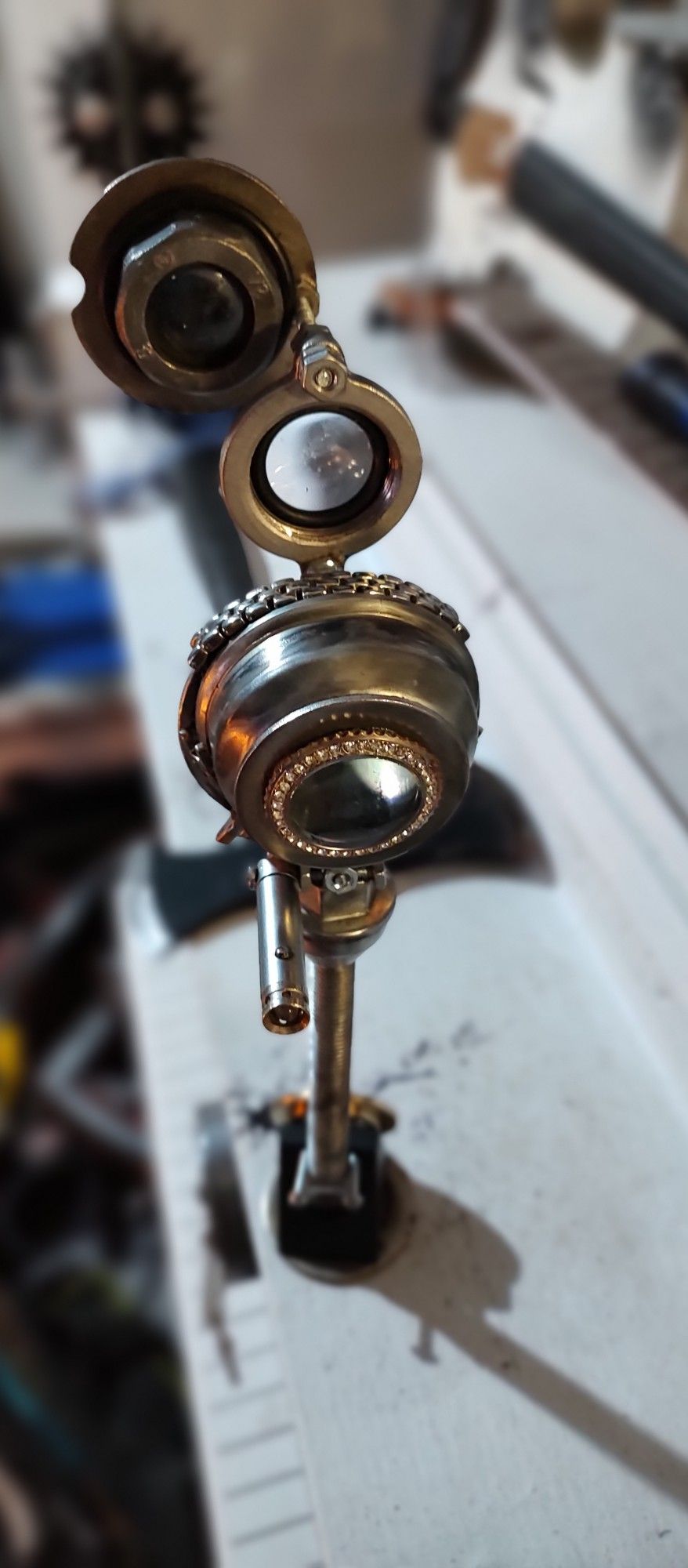 Hand Built Triple Anthropology Magnifying Glass 