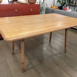 Refinished Antique Pine Drop Leaf Farmhouse Dining Table Desk 