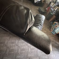 Black Sectional- Couch/recliners