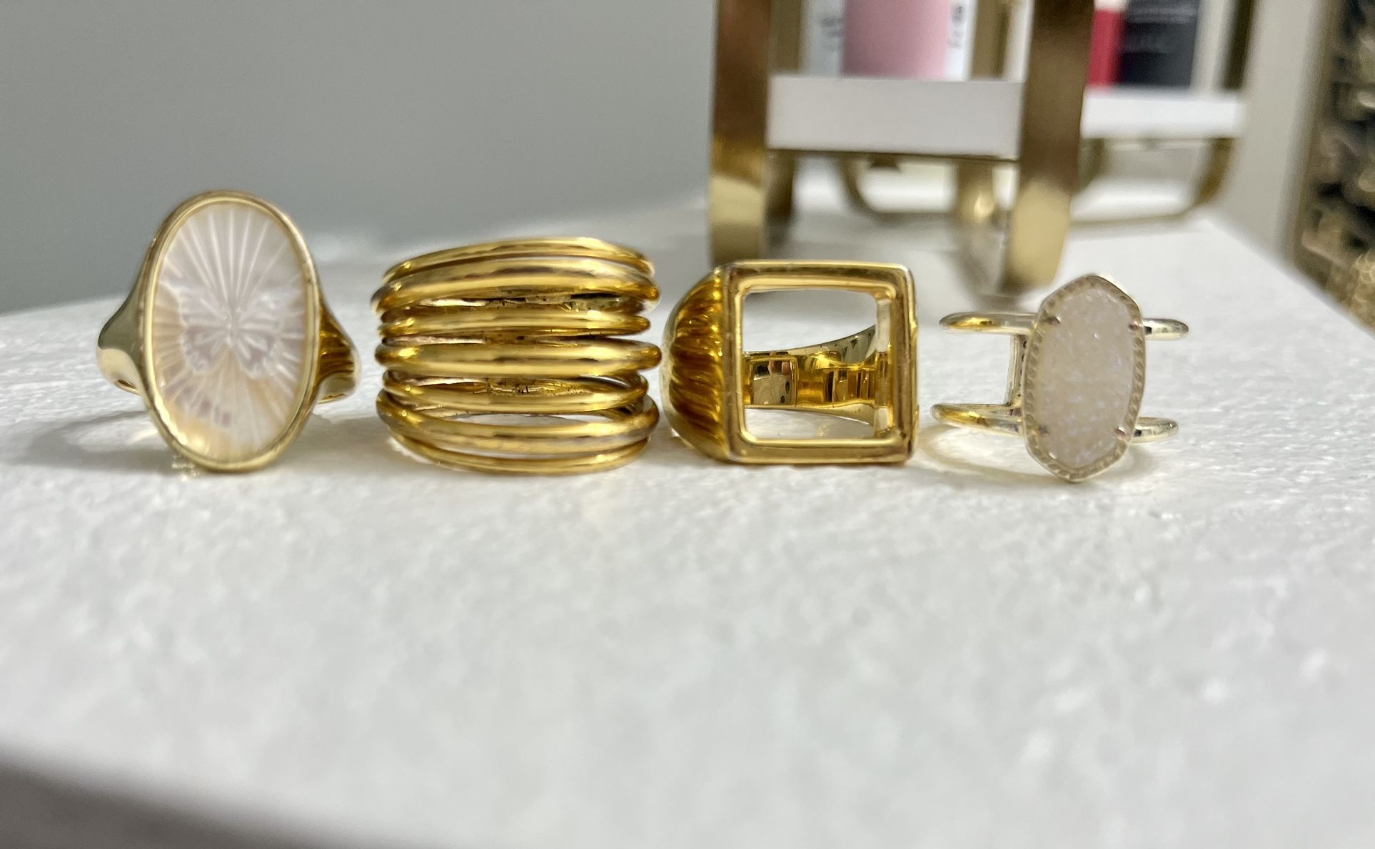 Soko, Gorjana, Kendra Scott rings