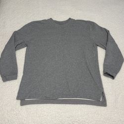 BYLT Men Gray Active Fleece Core Crewneck Sweatshirt 