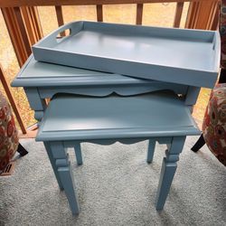 Make Offer - Pier 1 Nesting Tables w/ Tray