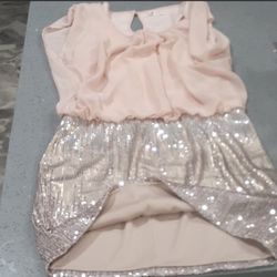 Mini Pink Glittery Dress