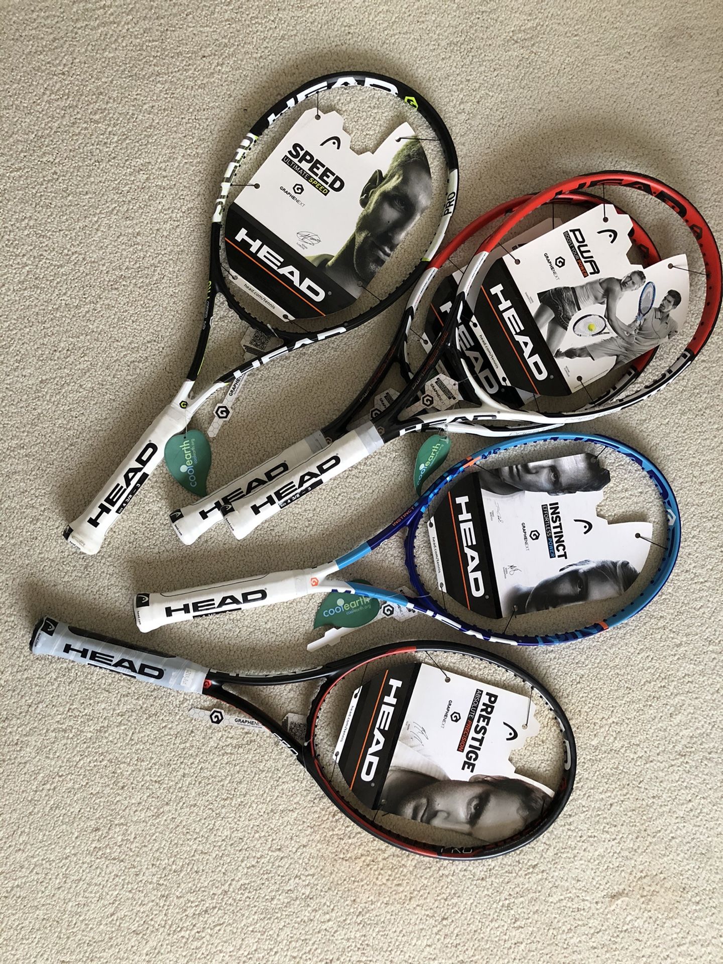 Tennis rackets “HEAD” brand new Never used LAST CHANCE