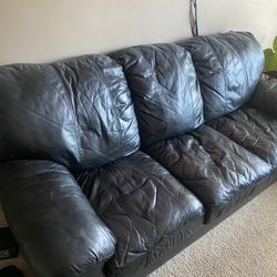 Black Leather Couch