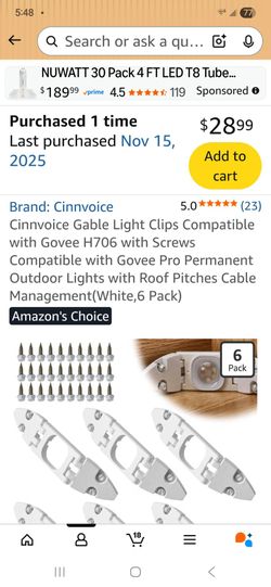 Govee gable light brackets