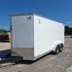 Enclosed Cargo Trailer 10,400lb 7x16
