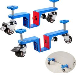 Door Dolly Cart Installation Tool - Heavy Duty Plywood Moving Dolly Use for Multiple Commercial & Residential Doors, Single Person, Hands-Free Easy