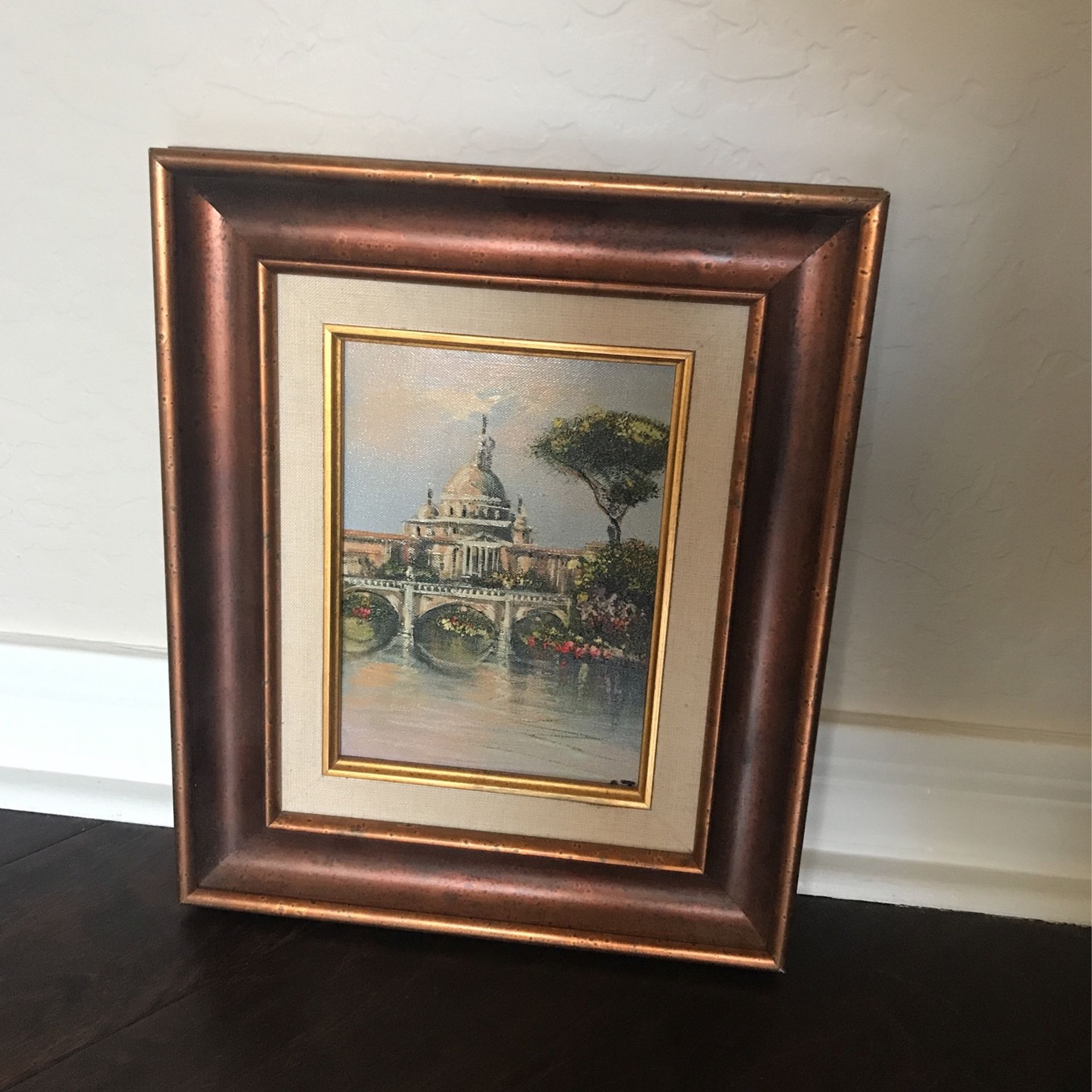 Framed Painting 13 1/4” Tall