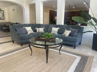 Gorgeous Slate Microfiber Sectional