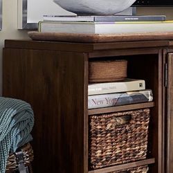 Two Pottery Barn Printer’s 16” Bookcase Hutches 