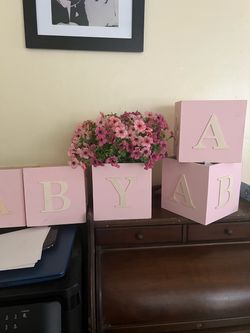 Pink BABY blocks