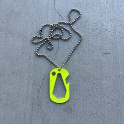 Off White Lifesaver Neon Chain