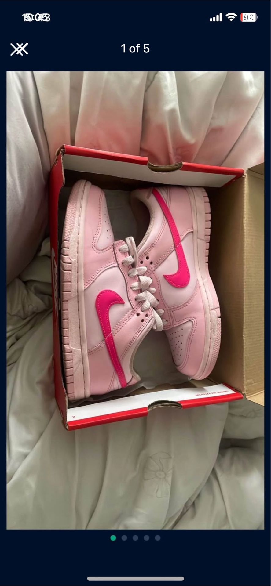 triple pink nike dunks