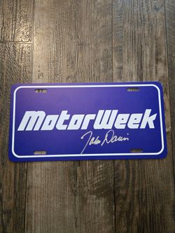 Motorweek sign plate John Davis supra wrx gtr mustang s2000 type r civic corvette m3 hot wheels nsx