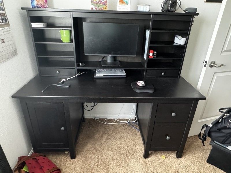 IKEA Hemnes desk with topper