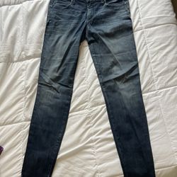 Vintage Bebe Jeans Womens Chandra Skinny Studded Bling Dark Size 31