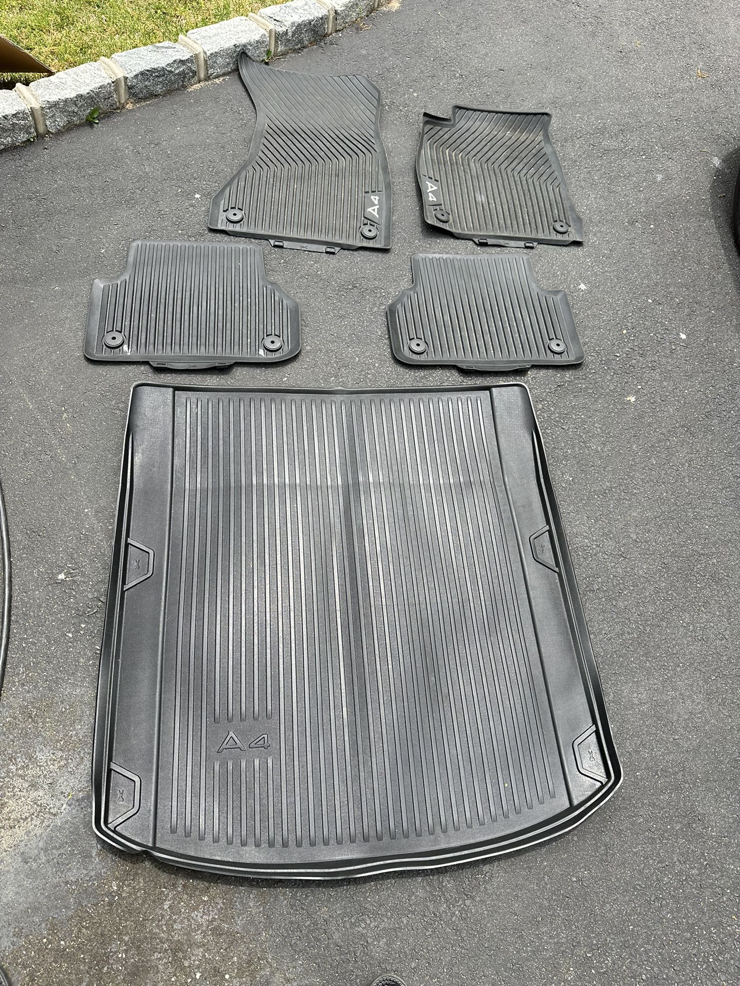 Audi A4 OEM All Weather Mat Set With Trunk Mat