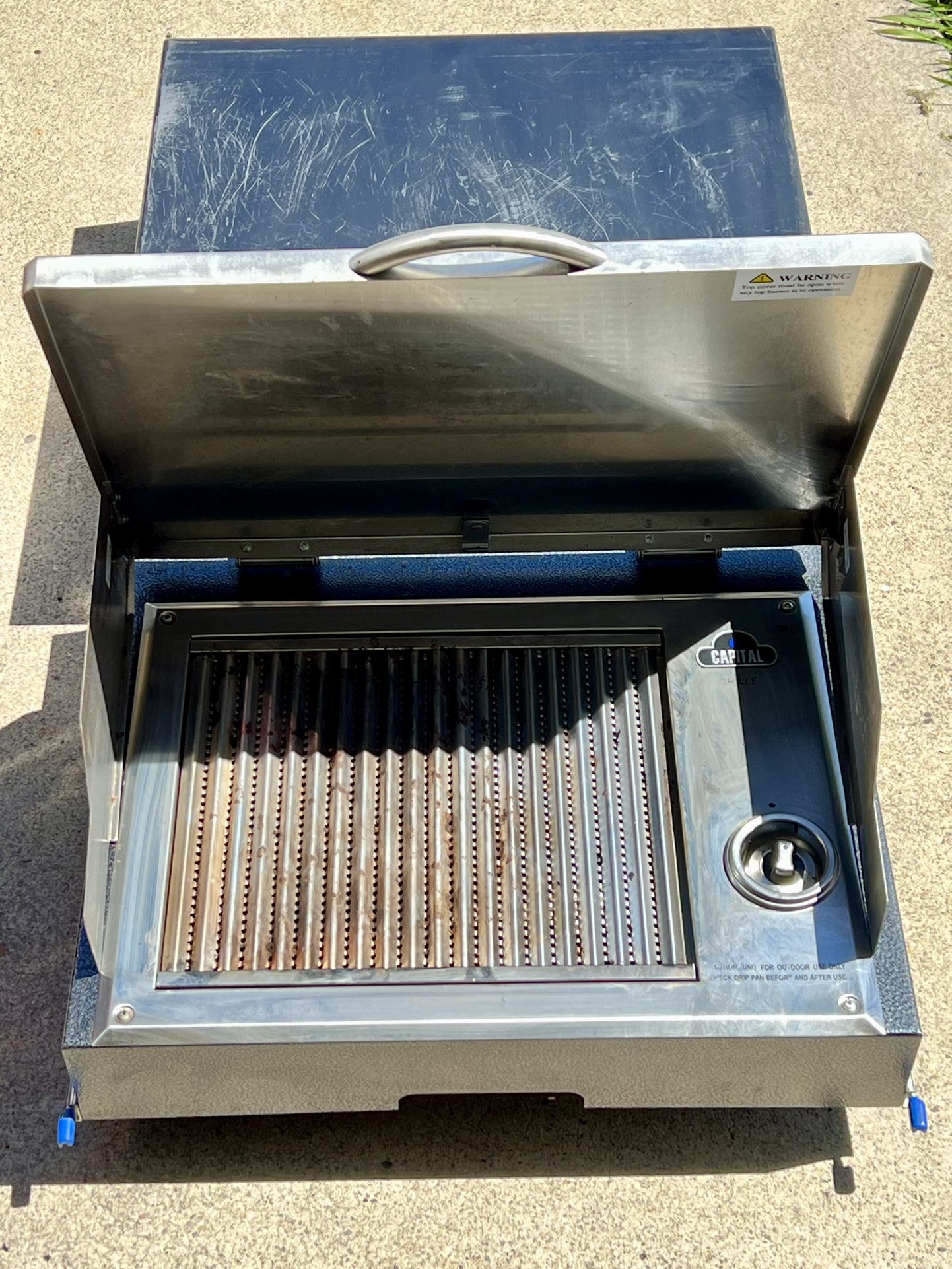RV/Trailer Slide/Pull-Out Cooktop Grill