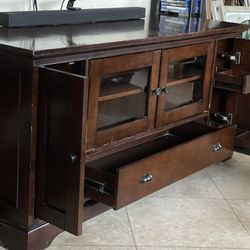 Entertainment Center Dark Wood