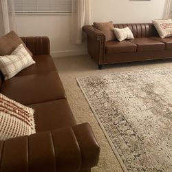 Leather Sofa Set 