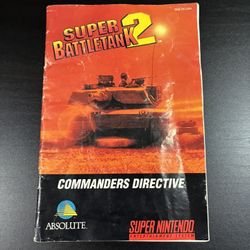 Super Battletank 2 Manual for Super Nintendo (1994)