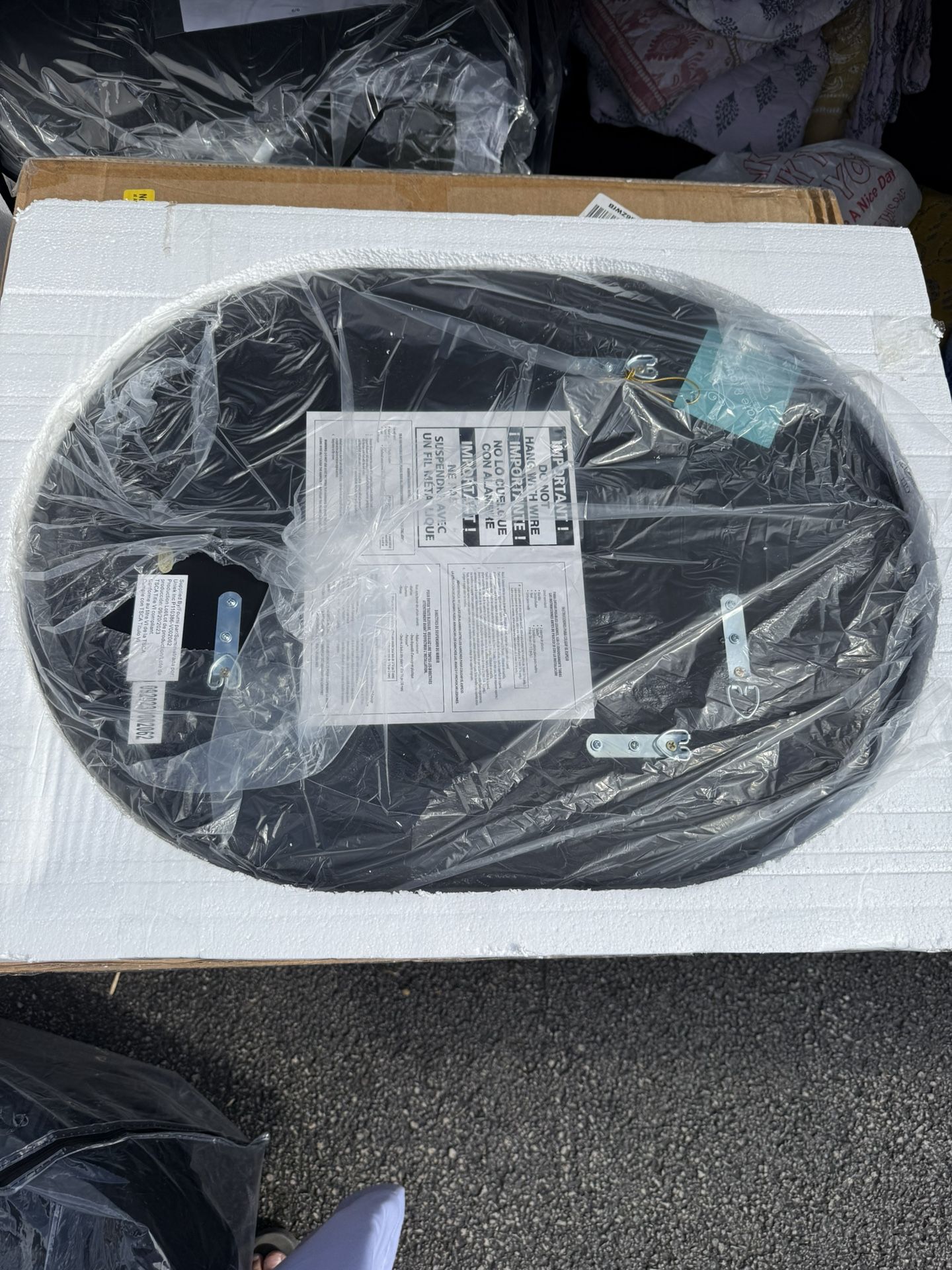 Kate and Laurel Caskill Capsule Framed Wall Mirror