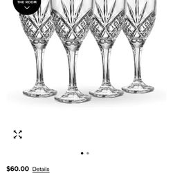 🔥Godinger Dublin crystal goblet, Set of 4