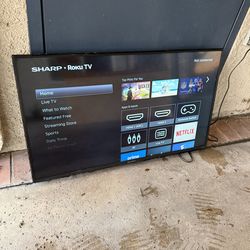 Working 43 inch Smart TV I do not have the remote or the base it was mounted on my wall. I was using cable remote.