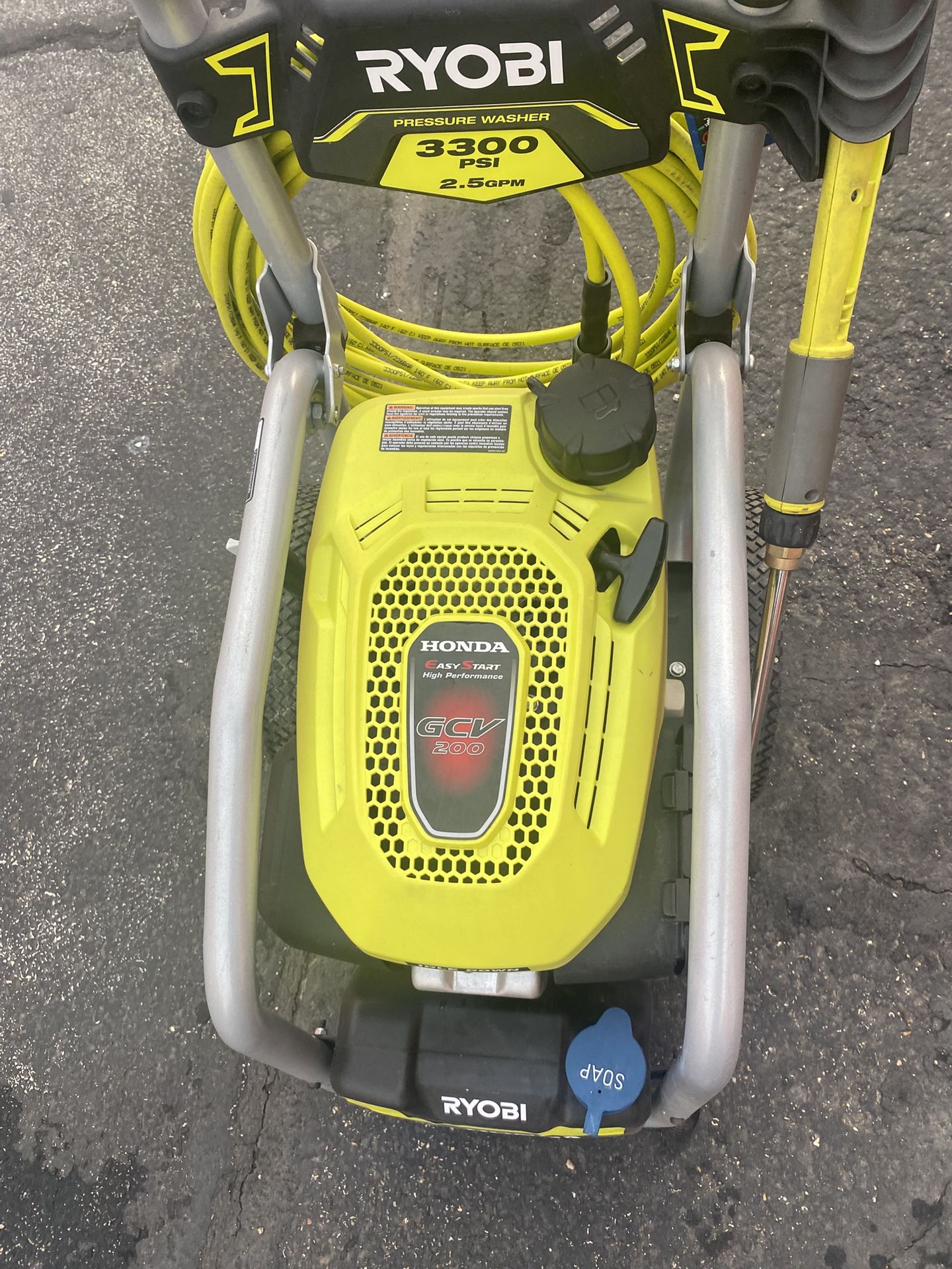 Ryobi HONDA ENGINE 3300psi  Pressure washer 