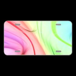 License Plate Novelty Car Front Background Lines Texture Pattern