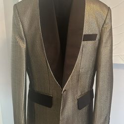 Men’s  Black & Gold  Dinner  Jacket