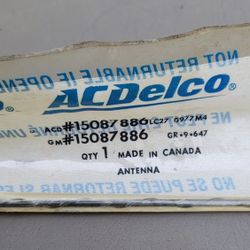 ACDelco radio antenna with part number 1(contact info removed). This part is a General Motors (GM) Original Equipment radio antenna. 