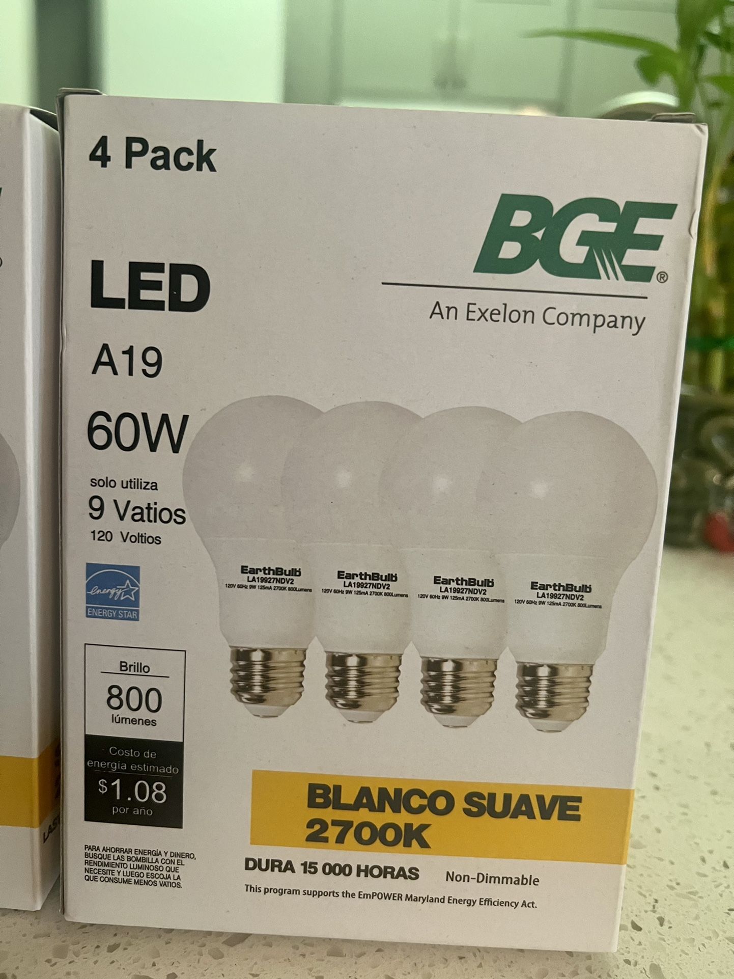 LED Soft White Bulbs 6 Boxes 4 Per Box.
