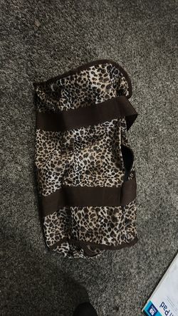 Cheetah duffle bag