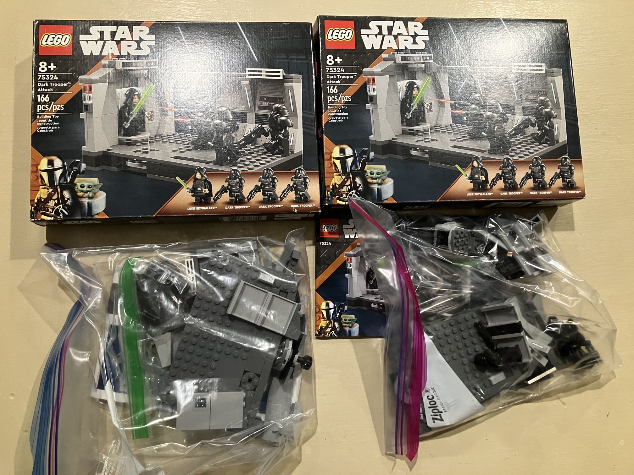 Bundle - 2 of Dark Trooper Attack 75324, & LEGO Star Wars: The Armorer's Mandalorian Forge (75319)
