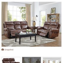 Reclining Sofa Set. 