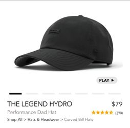 Melin Legend Hydro Performance Cap Hat Brand New