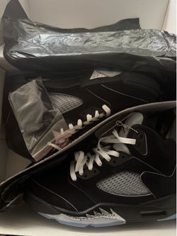 metallic Jordan 5 black metallic