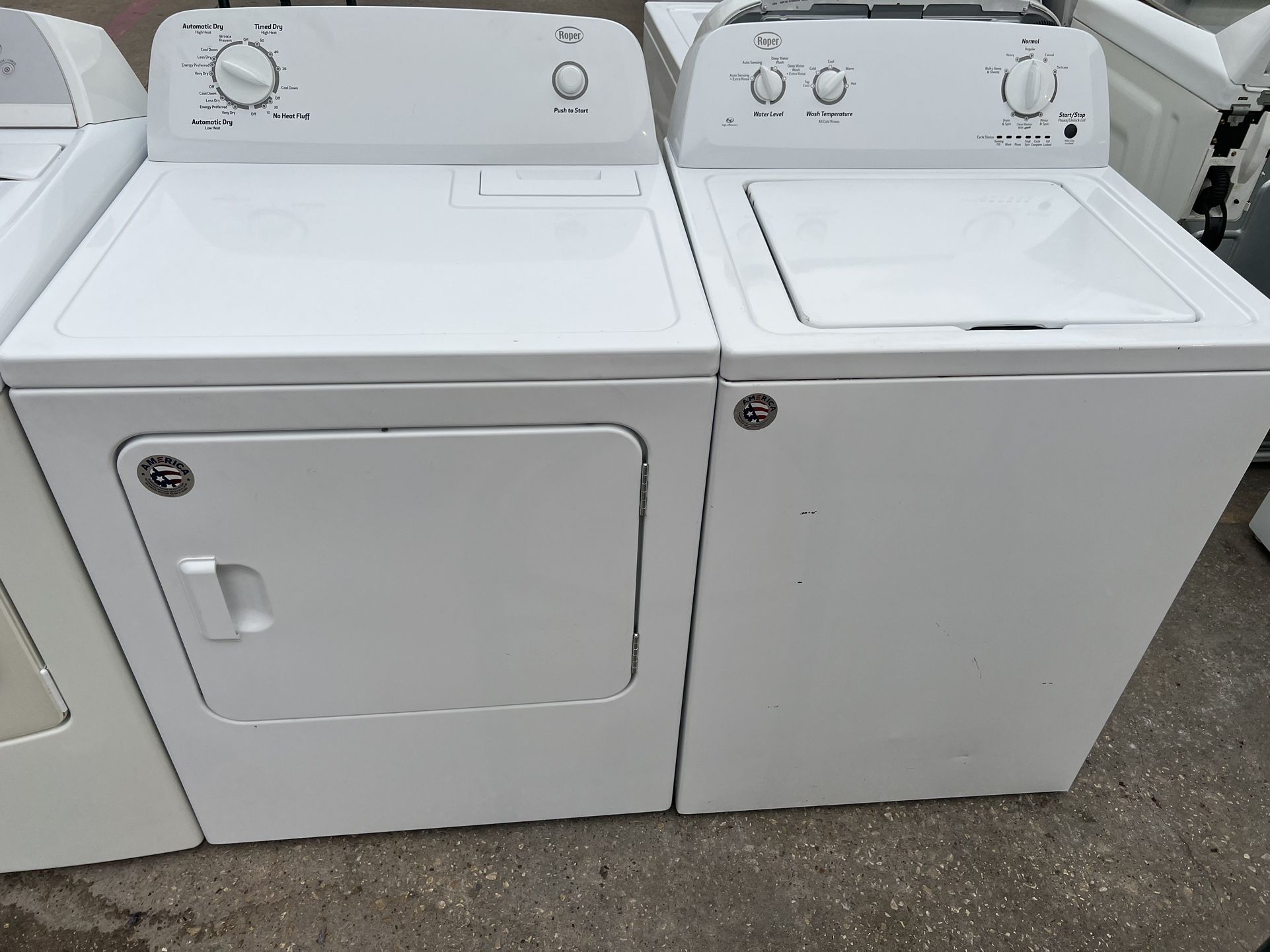 Roper Washer And Roper Eléctric Dryer
