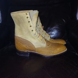 Vintage Justin Sz10 Ee Boots