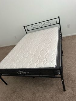 Bed frame and mattress