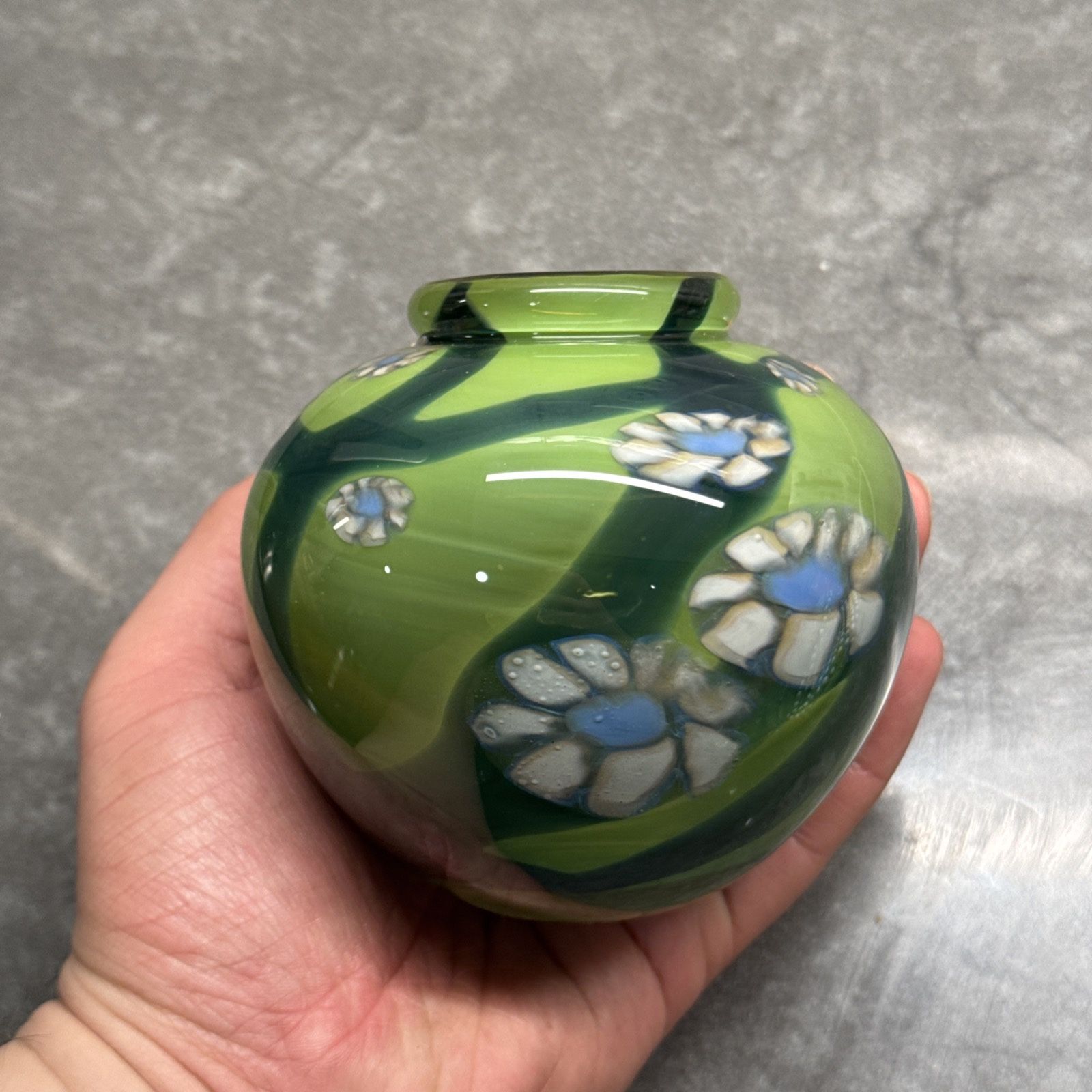 1972 Mark Peiser SIGNED ART GLASS PAPERWEIGHT