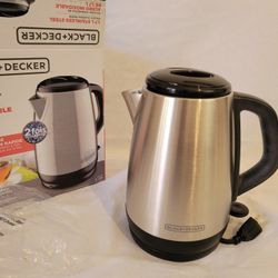 BLACK+DECKER 1.7L Cordless Electric Kettle,